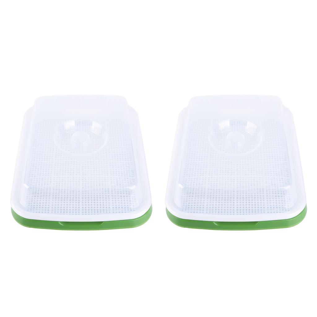 Sprouting Tray Transparent Lid Dense Small Holes Fine Workmanship Plastic Material Seed Sprouter