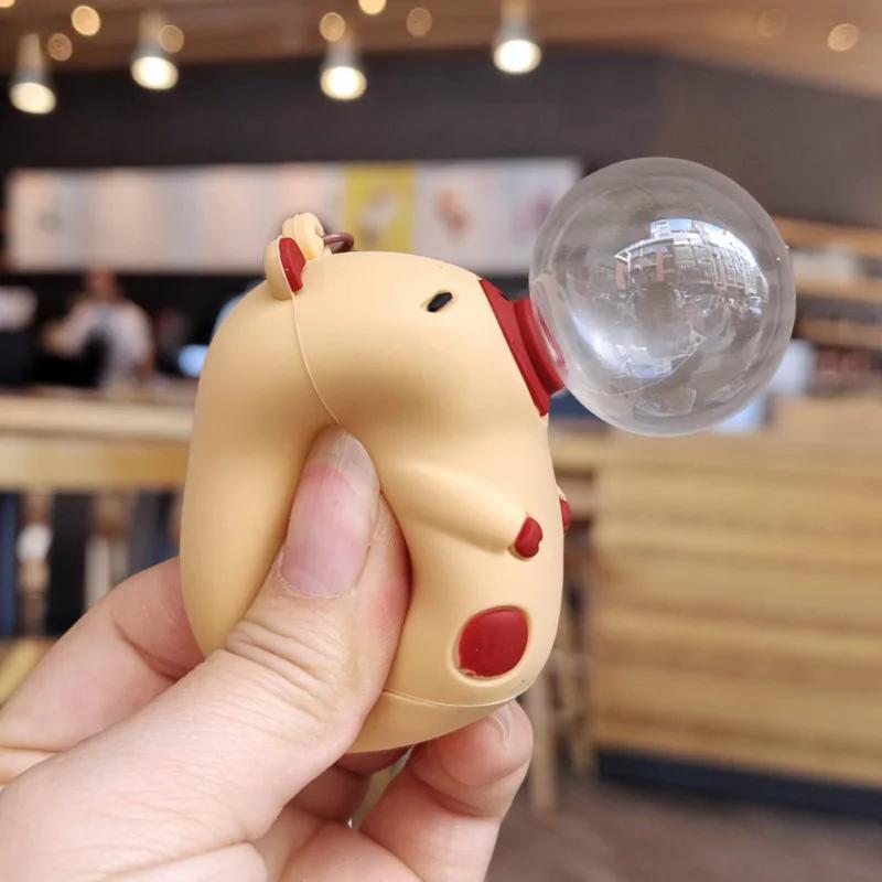 1-10 ШТ. Капибара Пузырьковый Пистолет Брелок Игрушка-Сжималка для Украшения Рюкзака Снятие Стресса Подарок Детская Вечеринка Сувенир Новинка Брелок