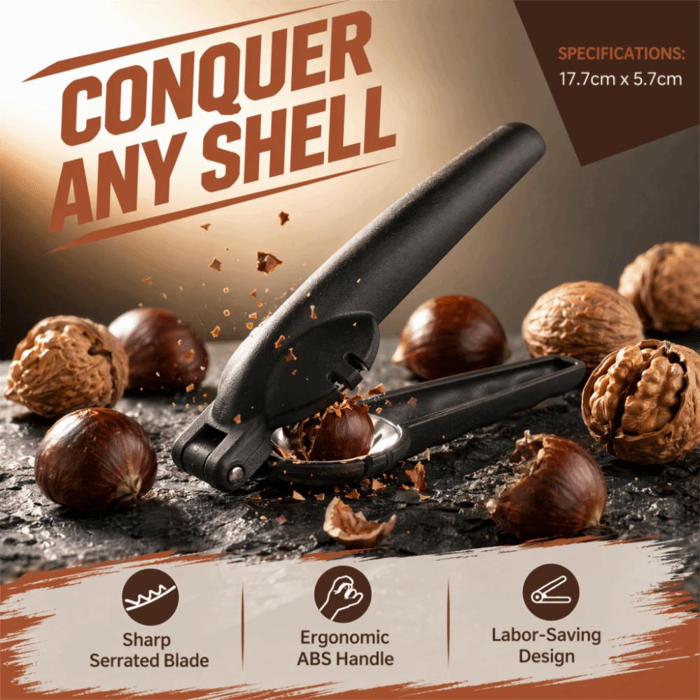 Black Chestnut Cutter Tool Stainless Steel ABS Chestnut Opener Tool Nut Cracker Nut Shelling