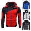 Men's Color-Block Double Zipper Hoodie – Casual Sportswear