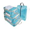 Compression Packing Cubes 4pcs/set Travel Storage Bag Portable Luggage Suitcase Organizer Set Extensible Packing Mesh Bags for Clothing Shoes