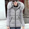 Fashion Women Winter Warm Hooded  Cotton  Winter Jacket Solid Long-Sleeved Coat