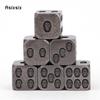 6 Pcs Silver Skull Metal Dice Solid Metal Polyhedral Dice Set Suitable for Role-Playing RPG  Board Game Card Game