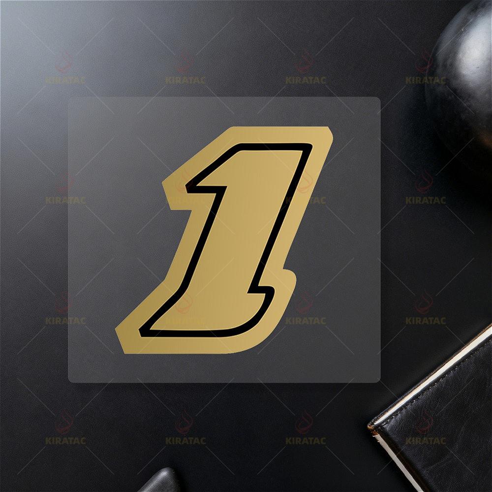 1 шт. Золотые наклейки с номерами для мотоцикла, водонепроницаемые, для бензобака, обтекателя, шлема, окон автомобиля, двери, корпуса скутера, виниловые наклейки