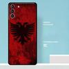 Albania Flag Eagle Case For Samsung Galaxy S25 Ultra S21 S22 S23 S24 Ultra S9 S10 S20 Plus S25 FE Phone Cover