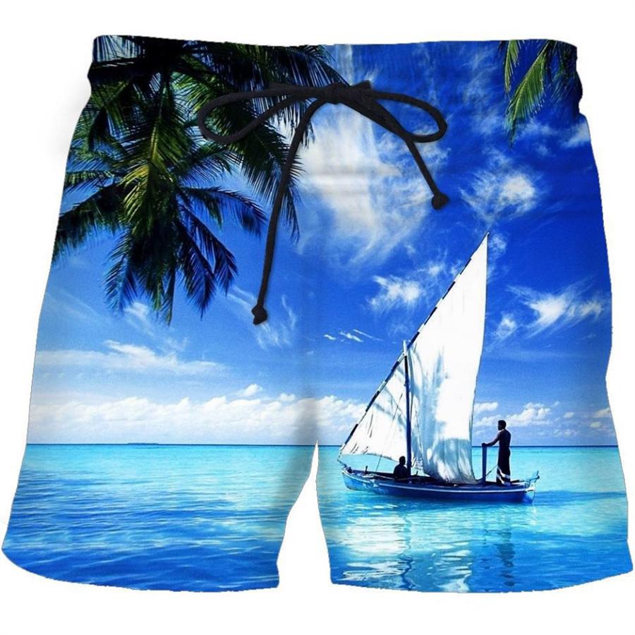 Мужские шорты, летние повседневные молодежные пляжные шорты с 3D принтом, весенние маленькие эластичные короткие брюки