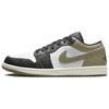 Кроссовки Air 1 Low Black Toe Medium Olive Unisex Green White 553558-092
