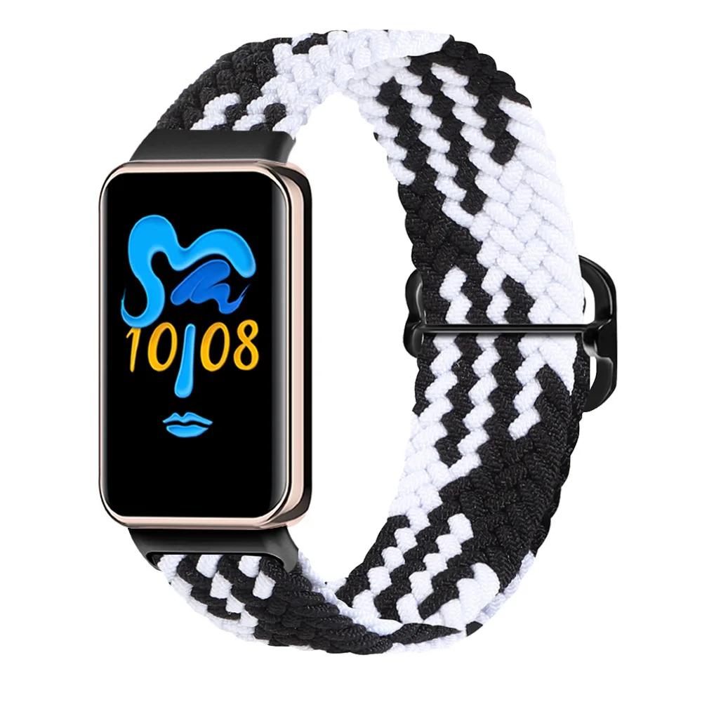 Эластичный нейлоновый ремешок Solo для браслета Honor Band 9 Женский Мужской Плетеный ремешок-петля с металлической застежкой для Honor Band 10 Correa