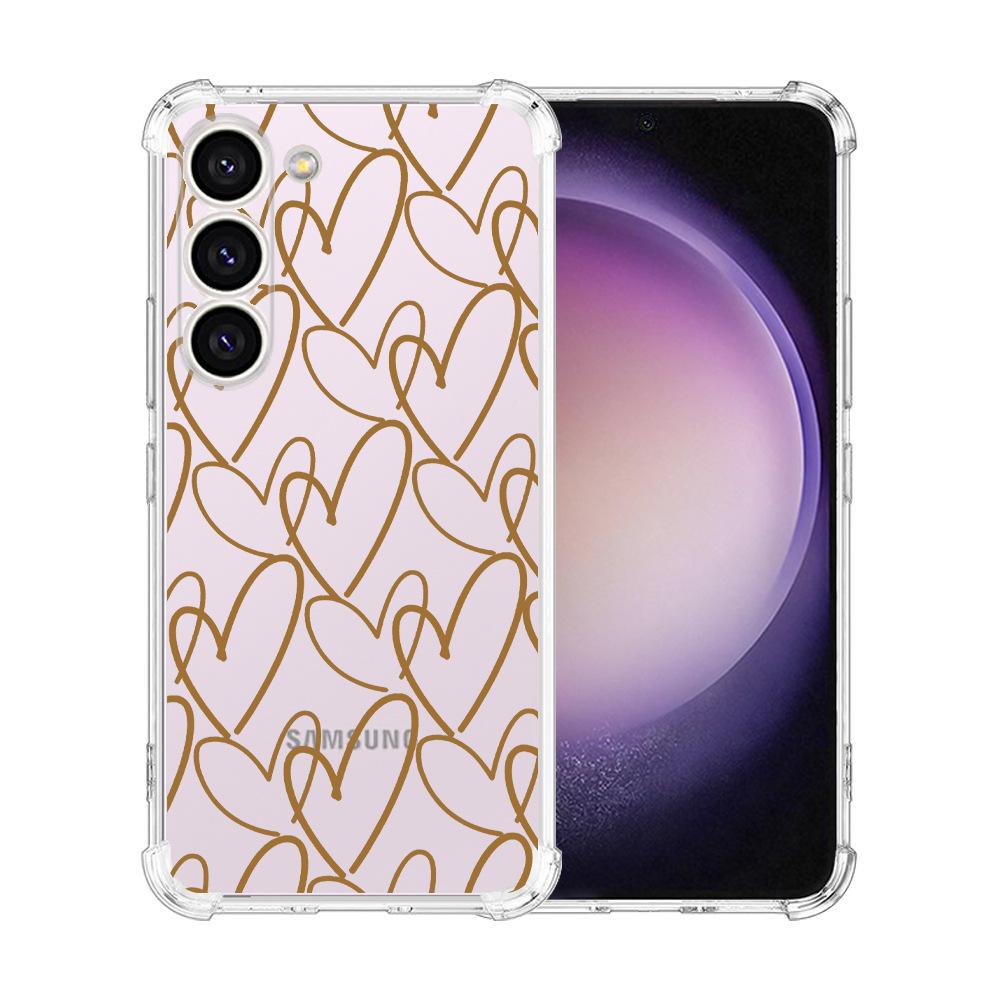 Чехол для Samsung Galaxy S24 Ultra Подушка безопасности ТПУ Расписной Бабочки Цветы - Идеальная посадка