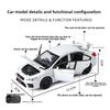 Simulation 1:30 Subaru WRX STI Racing Car Model Pullback Sound Light Alloy Diecast Boy Children's Toy Vehicle Gift Collection
