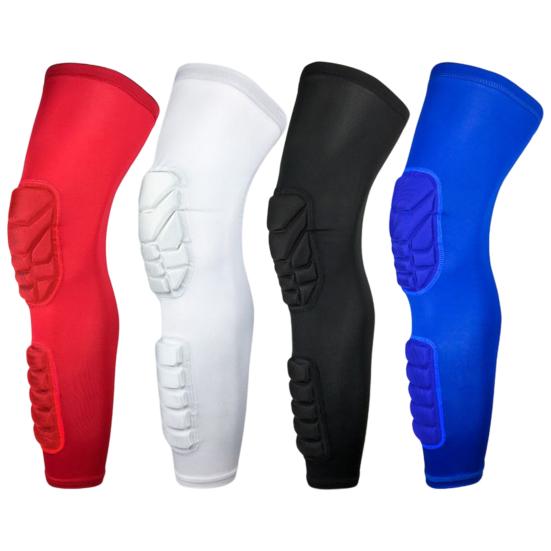 1Pc Knee Sleeve High Elasticity Comfortable Fit Compression Soft Padding Cushion Anti-collision Breathable Shock Absorption Leg Brace Support