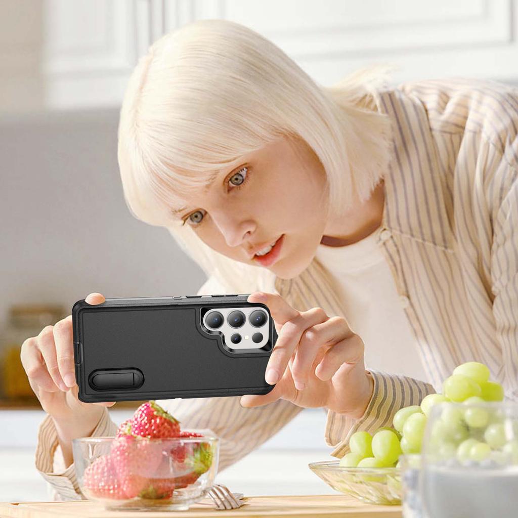 Лучший защитный чехол 3 в 1 для Samsung Galaxy S25 Ultra S24 Plus S23 FE S22 A16 A15 5G A54 A14 A53 A13 A04S Чехол-подставка