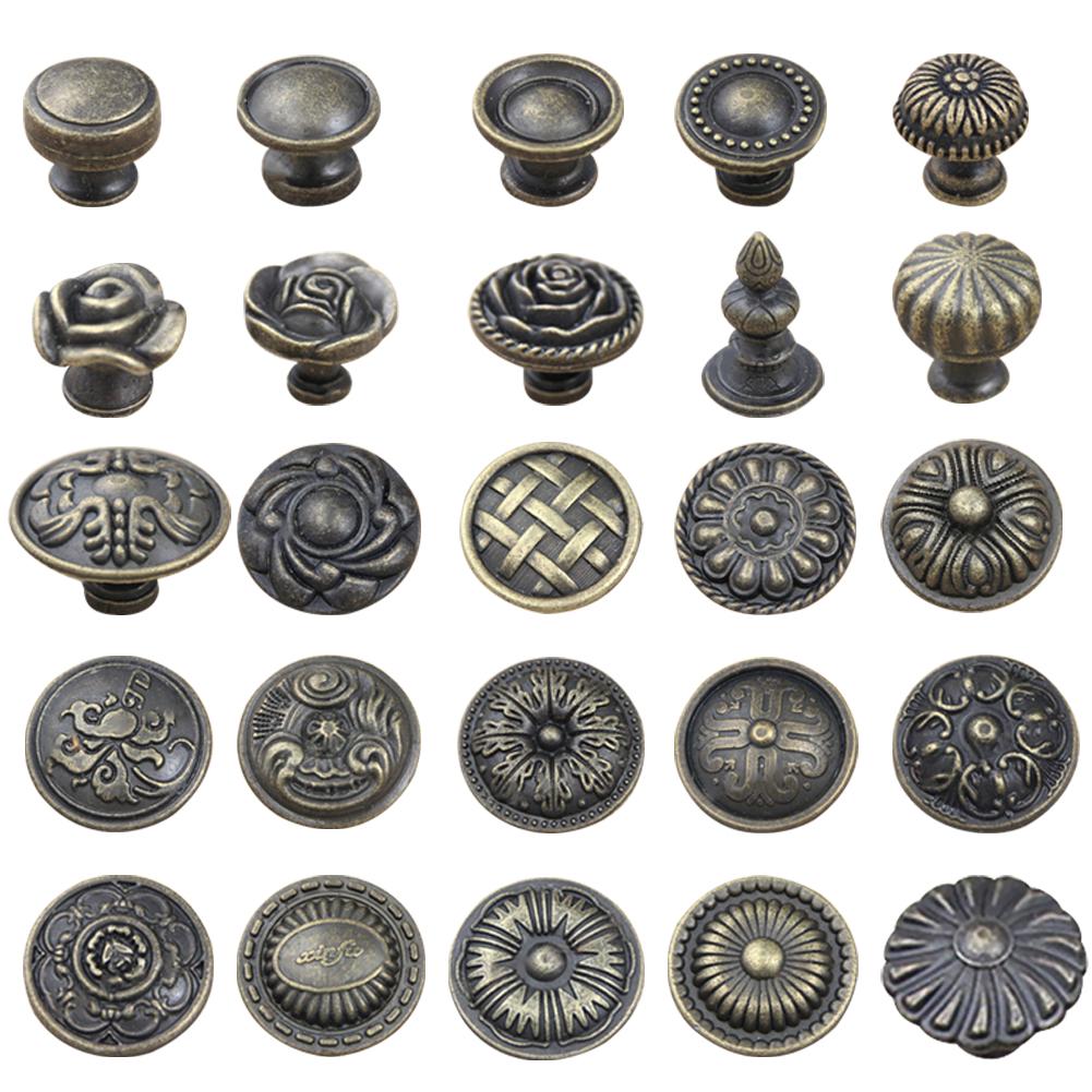 Винтажная бронзовая ручка для шкафа, мебельная ручка, кухонная ручка