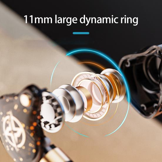 Беспроводная гарнитура Bluetooth-совместимая 5 Интеллектуальное шумоподавление Декодирование звука Тяжелые басы Стерео объемный звук 11 мм