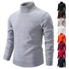 Autumn and Winter Men's Sweater Knitted Sweater Thread Men's Long Sleeve Pullover Trend High Neck Bottom Sweater