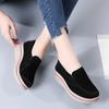 Женские туфли-лоферы на платформе, замшевые туфли, мокасины, повседневные туфли без застежек, минималистичные, на толстой подошве, увеличивающие рост, для мам