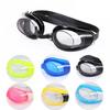 1SET Fashion Men Women Waterproof Anti Fog Swimming Goggles UV Glasses Adjustable Earbuds Nose Clip Swim Eyewear