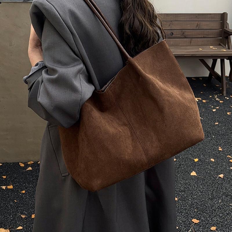 Новая осенне-зимняя ретро-замшевая сумка через плечо, модная и повседневная женская сумка для ежедневных поездок на работу с маленькой сумкой