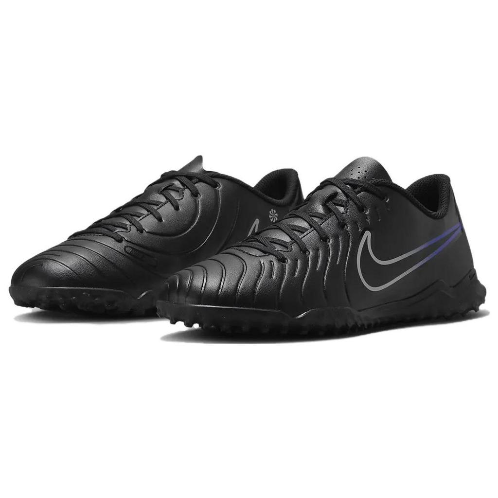 Nike Tiempo Legend 10 Club Round Logo TF (Rubber Studs) Firm Ground Artificial Grass Soccer Shoes Men Soccer Shoes Black DV4345-040