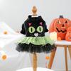 Comfortable Dog Halloween Dress Two Legged Dog Lace Skirt Cute Puppy Sweatshirt  Cosplay Party