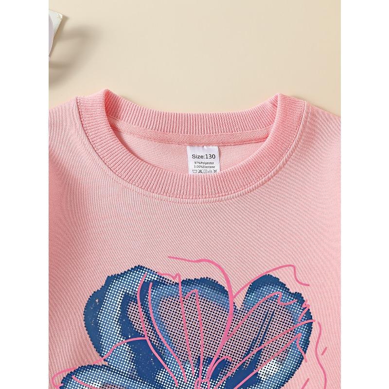 Детская толстовка, Модный топ с круглым вырезом, Забавная толстовка с узором «Идеальное — это скучный цветок», для повседневной носки, для всех видов ежедневных нарядов