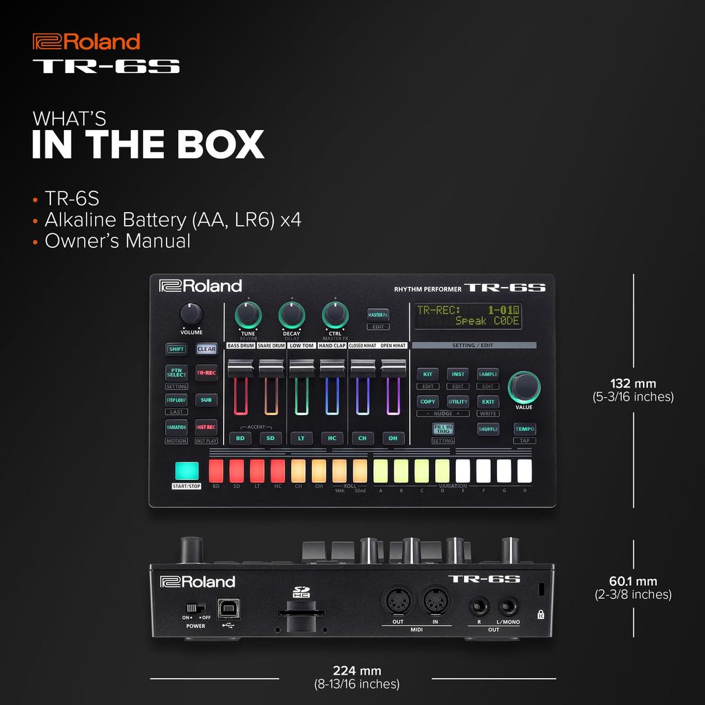Компактная ритм-машина Roland Roland/TR-6S 6-дорожечная