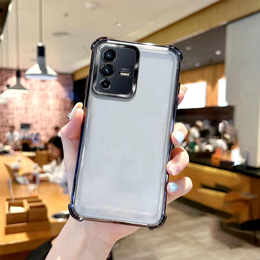 Ударопрочный чехол для объектива для Vivo V21 5G V23 V23e V25 Pro V27 V27e V29 V50 Lite V30 V40 SE V25e V29e V30e Покрытие Силиконовый ТПУ Чехол