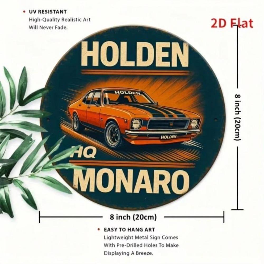 Ретро жестяная табличка Holden Monaro Металлическое настенное искусство Декор винтажного автомобиля
