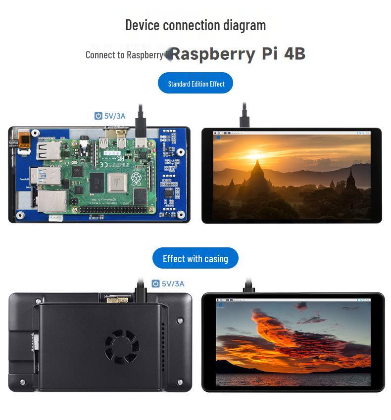 Micro-Snow 5,5-дюймовый IPS HD 2K емкостный сенсорный экран HDMI-интерфейс для Raspberry Pi.