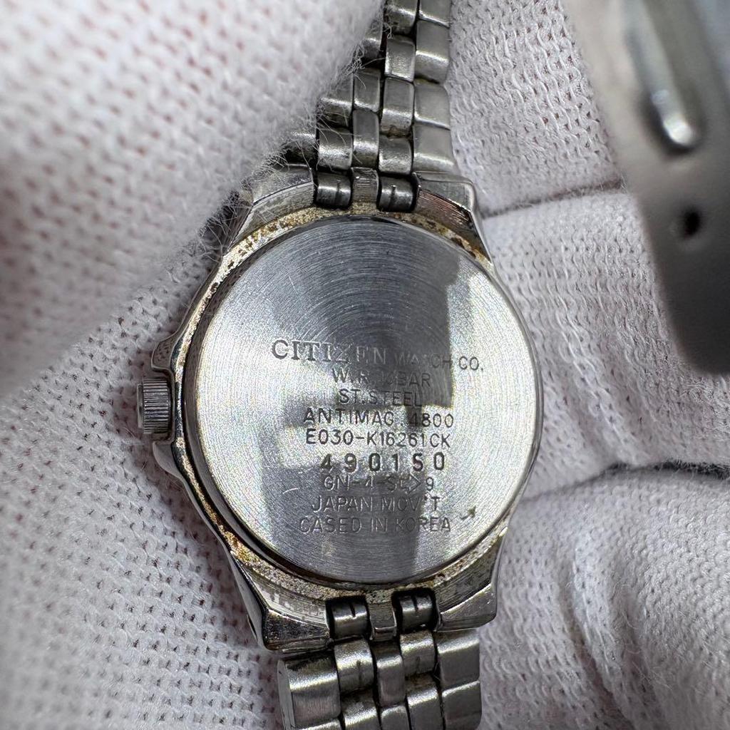 Б/У CITIZEN Eco Drive 10 ATM Водонепроницаемые Рабочие Черные Часы Женские
