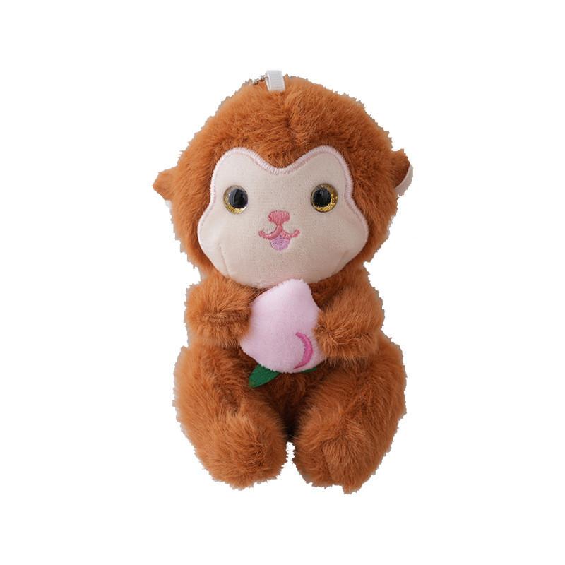 Soft Monkey Plush Keychain Pendant Figure Cotton Backpack Accessory Collecting