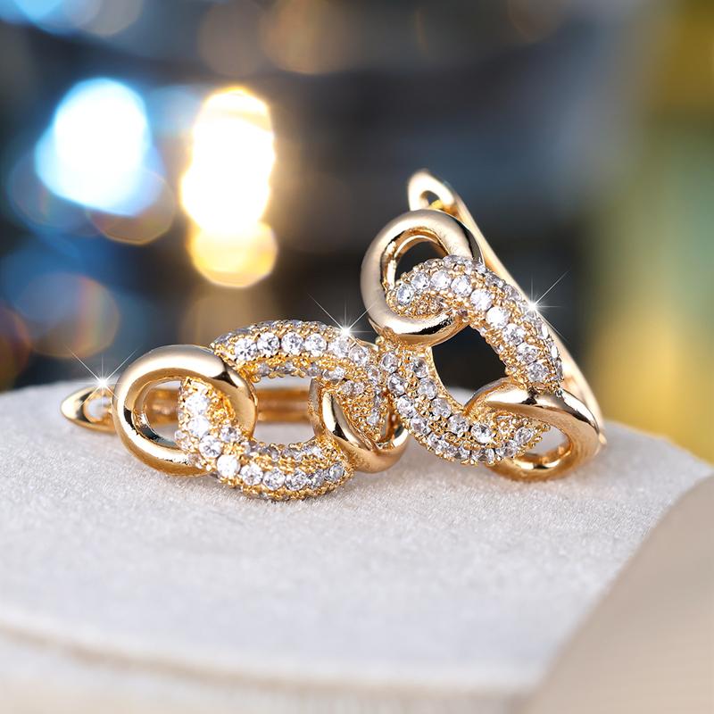 Модные серьги-капли с цепочкой для женщин, роскошные свадебные серьги золотого цвета, вечерние ювелирные изделия, подарки