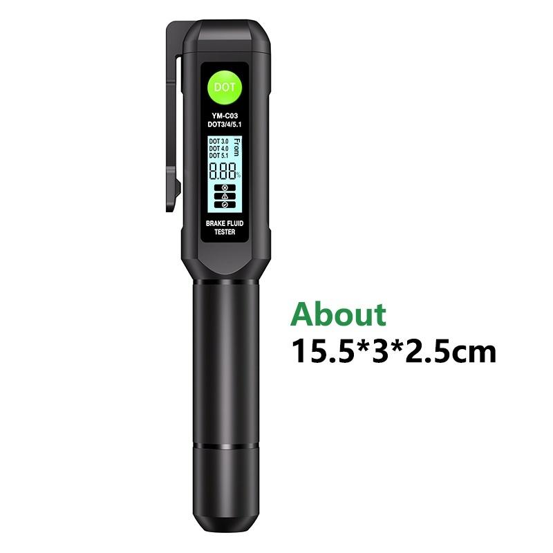 Цифровой тестер тормозной жидкости Dot3 Dot4 Dot5.1 Автомобильный тестер масла Детектор содержания воды Высокоточный тестер тормозного масла