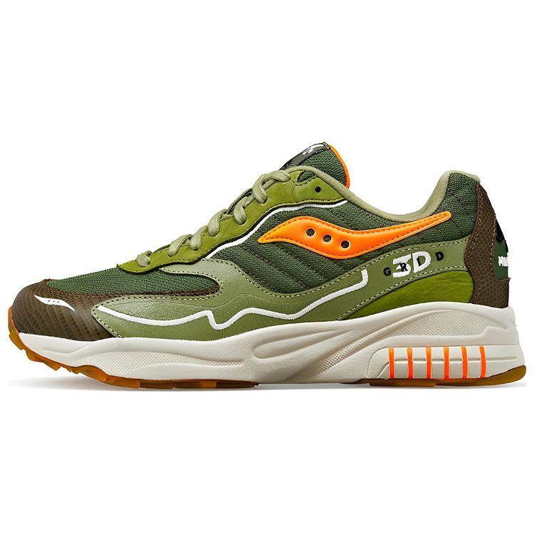 Maybe Tomorrow x Saucony 3D Grid Hurricane Tortoise Унисекс Кроссовки Зеленые S70682-1