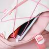 Three-Piece Backpack Set for Primary and Middle School Students Schoolbag Color Block Cartoon Backpack for Women Large Capacity Backpack