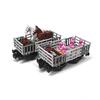 Building Blocks Modular Train Chassis Set Moc Trains Transport Farm Animals Sheep Horses Cattle Pigs