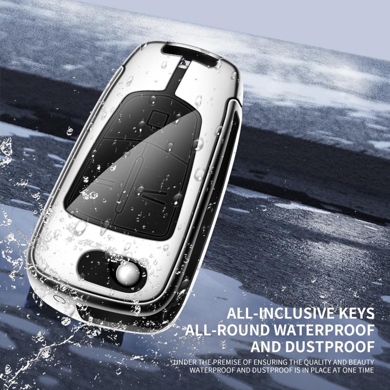 For Opel OPCline ASTRA CORSA INSIGNIA MOKKA VECTRA GTC Tigra Car Key Chain Metal Key Shell Car TPU Zinc Alloy Key Case Bag