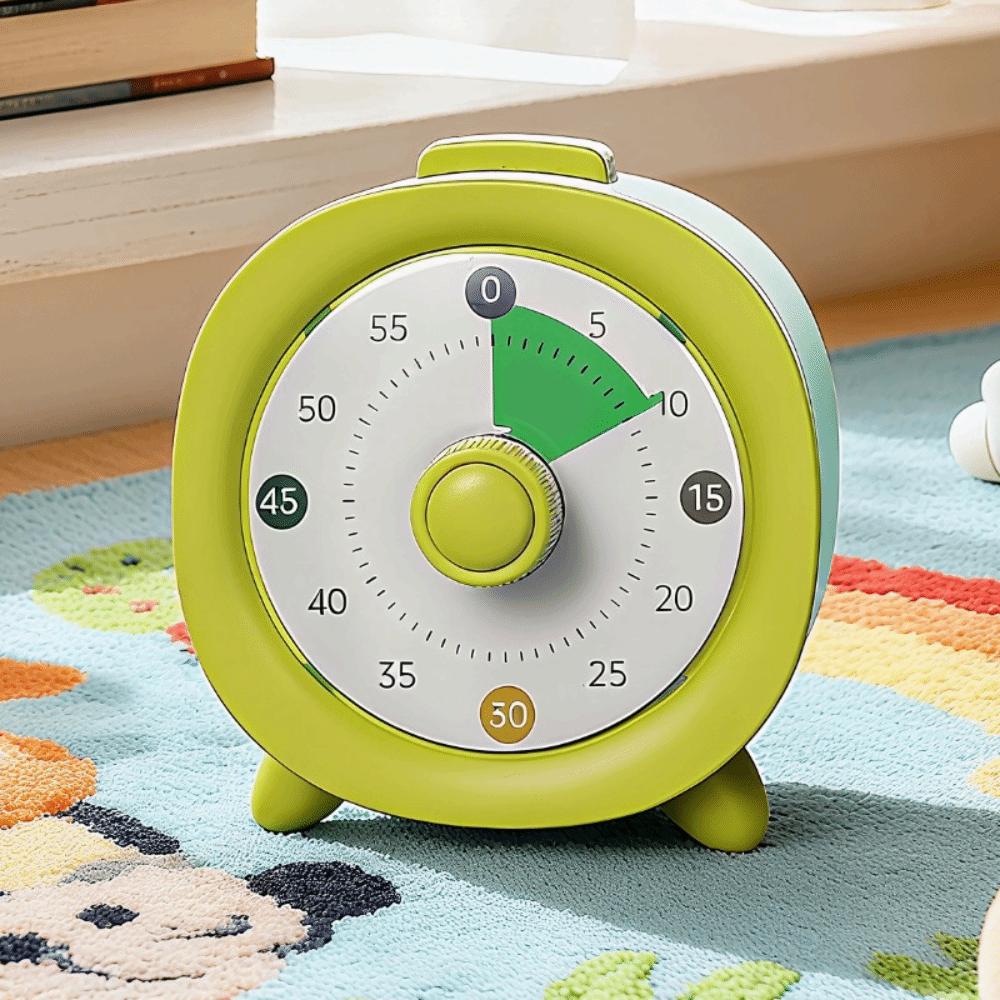 Ultra Silent Visual Timer Round/Square Kitchen Timer Countdown Alarm Clock  Kids Children Reminder