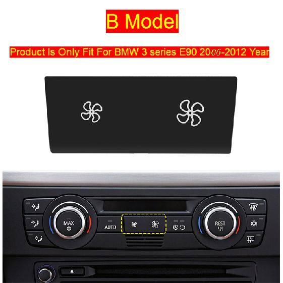 Стайлинг автомобиля для BMW 1 3 серии X1 X3 X5 X6 E87 E84 E90 e70 E71, объем воздуха, кондиционер, кнопка включения вентилятора, крышка