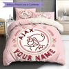 Custom Name Ajax Amsterdam2 Pattern Bedding Quilt Set  Home Decoration  Gift (1 * duvet cover + 2 * pillowcase  without core)