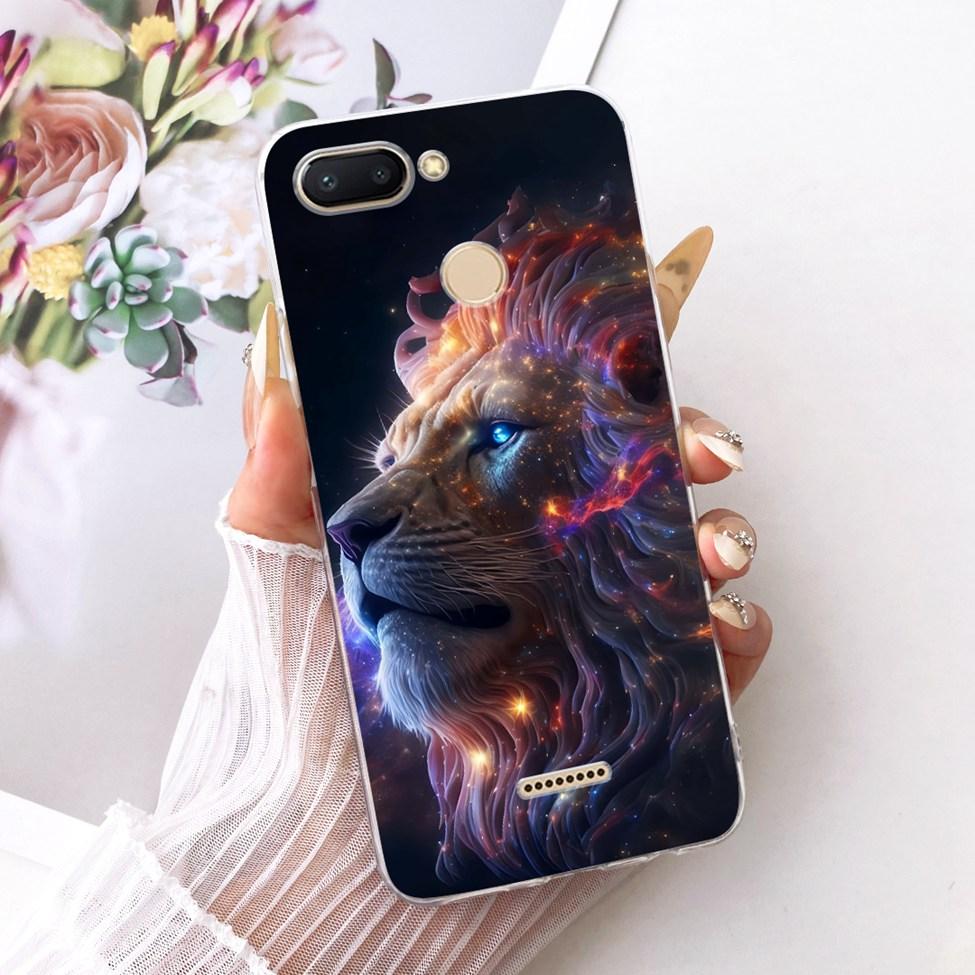 For Redmi 6 Case Cover Transparent Cute Cat Fashion Butterfly Funny Cool Painted Casing M1804C3DH M1804C3DG M1804C3DI