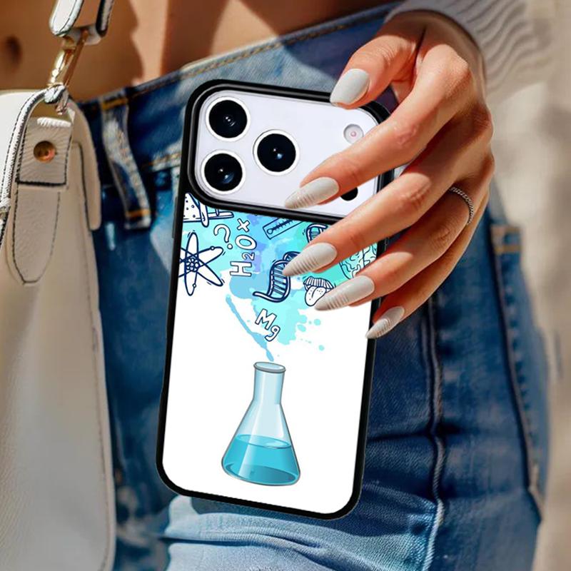 Чехол для телефона с рисунком по биологии и химии Для iPhone 17 Air 14 15 13 12 Max Чехол Для Apple 14 15 16 16e 11 Pro Max Plus Coque