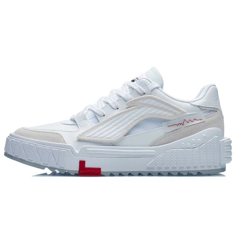 Li Ning Attack Wrap Warm Non-Slip Low-Top Skate Shoes Men Sneakers White AGCR309-5