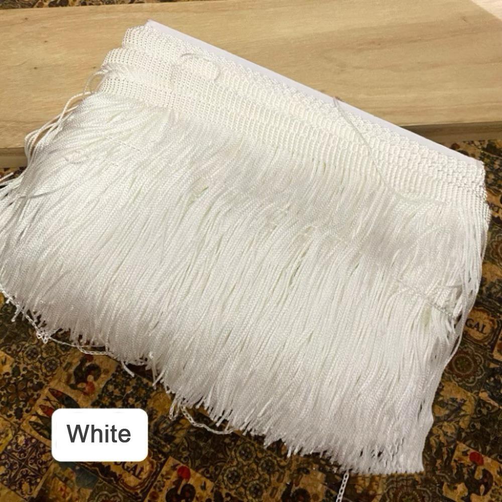 10 Yards 6 Inches Fringe Trim Polyester DIY Craft Accessories Lace Trim Ribbon Solid color Tassel Trim Lamp Shade