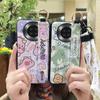 Fashion Design Cartoon Phone Case For Cubot Note20 Silicone Back Cover Wrist Strap Soft Case Waterproof Ring Anti-knock