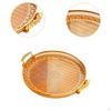 Round Serving Tray Cake Display Plate Versatile Easy to Clean Durability Fruit Food Storage