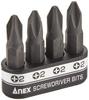 ANEX Сменные биты для ручного набора отверток, короткие, +2x30, 4, AK-50P-B4P