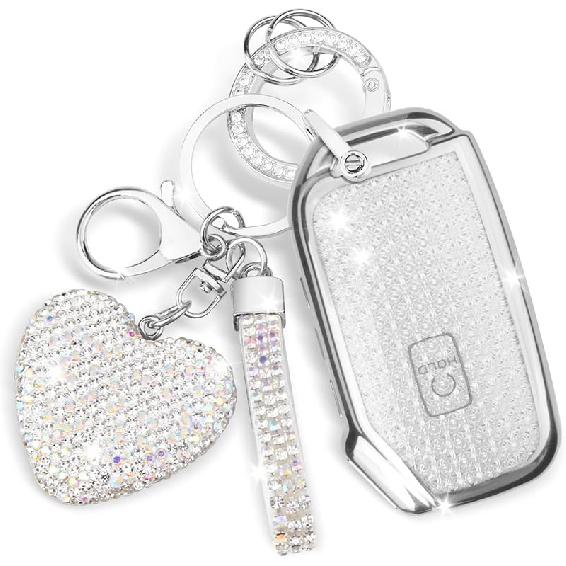 FT FUNTOR For Kia Key Fob Cover,Compatible With Kia Soul Forte Telluride K5 Seltos NIRO Sportage Sorento,5 Buttons TPU For Kia K5 Key Fob Cover With