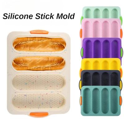 Силиконовые формы для выпечки французского хлеба, кекса, багета, хот-дога, антипригарные и легкоочищаемые термостойкие силиконовые инструменты для выпечки