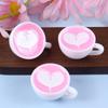 1pcs Dollhouse Miniature Food Resin Kawaii Simulation Mini Coffee Cup Necklace Keychain DIY Jewelry Making Accessories